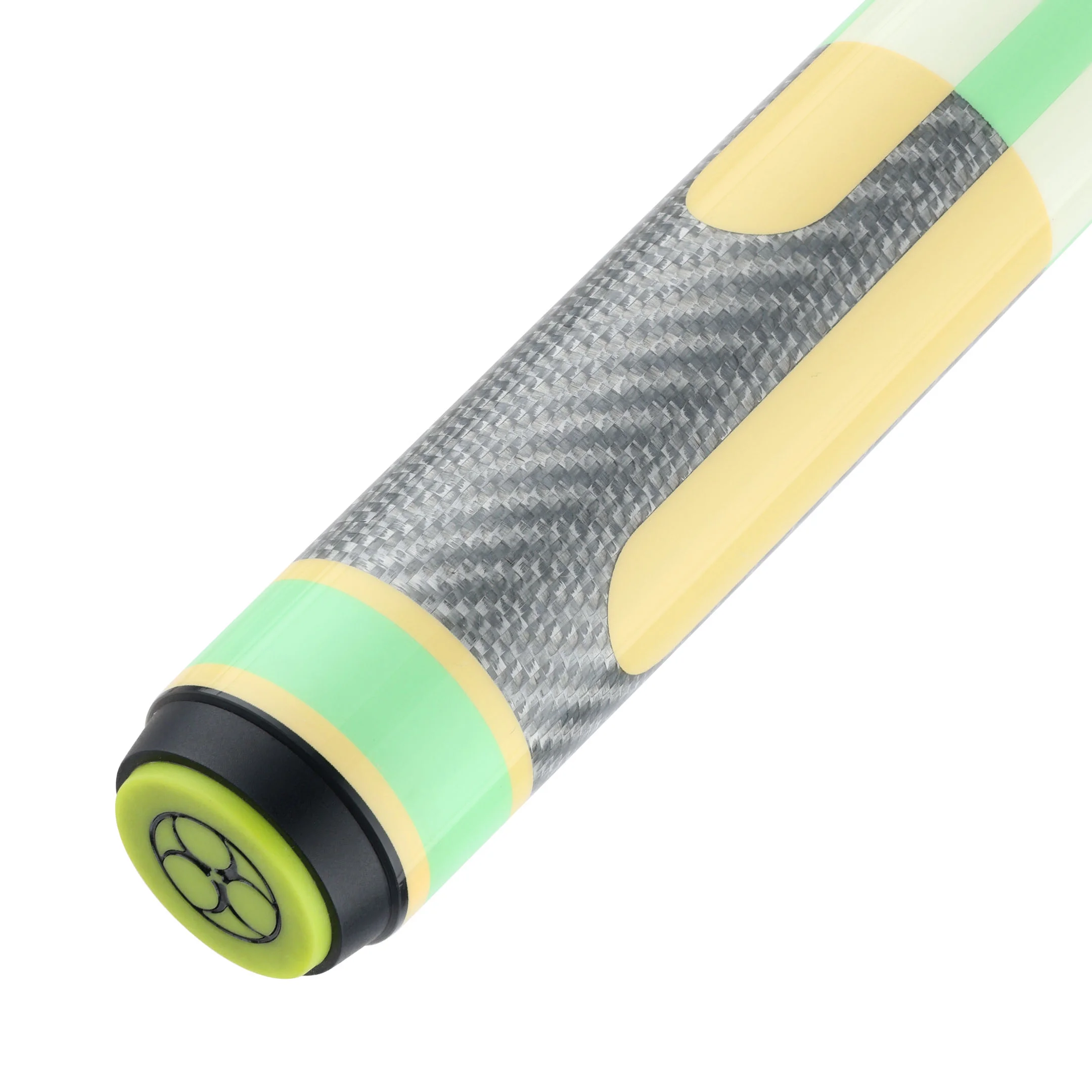 Poison Candy Pool Cue with Carbon Fiber Shaft - Green/Yellow - Image 3