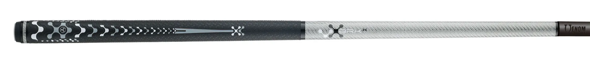 Poison VX Jump/Break Cue with Venom Carbon Fiber Shaft - Grey/Black