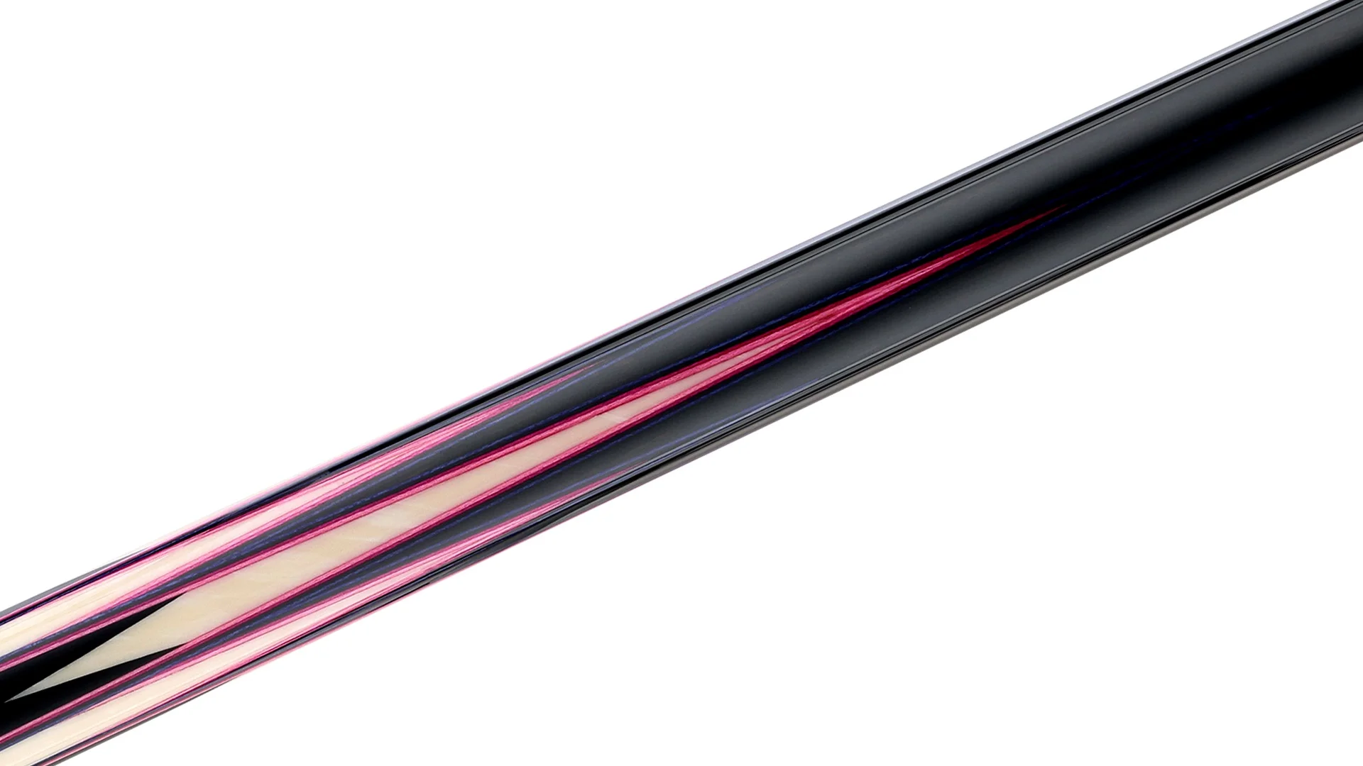 Predator LE True Splice 16 Pool Cue - Ebony with Purple/Pink Points - Leather Wrap - Image 4