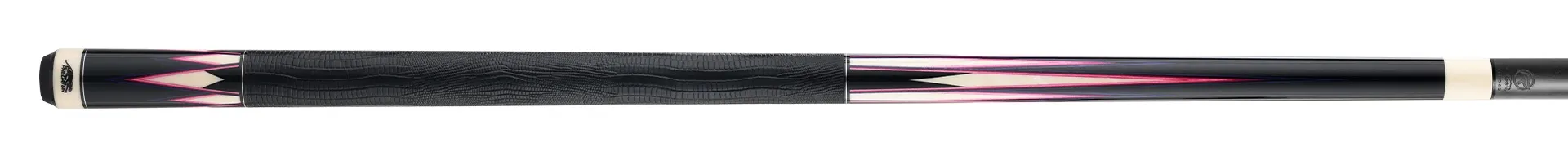 Predator LE True Splice 16 Pool Cue - Ebony with Purple/Pink Points - Leather Wrap - Image 2